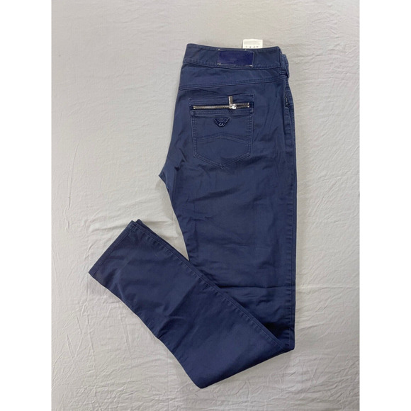 Armani Jeans Lightweight Zip Pocket 5-Pkt Chino Pants. Washed Blue, Tag 29. GUC! - Picture 1 of 9